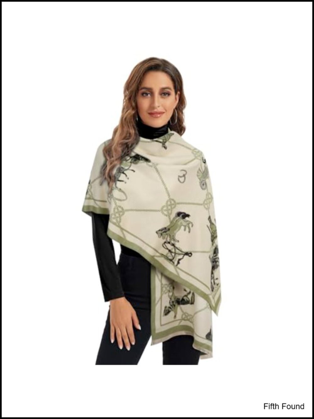 Womens Pashmina Texture Silky Shawl Wrap Blanket Open Front Poncho Cape